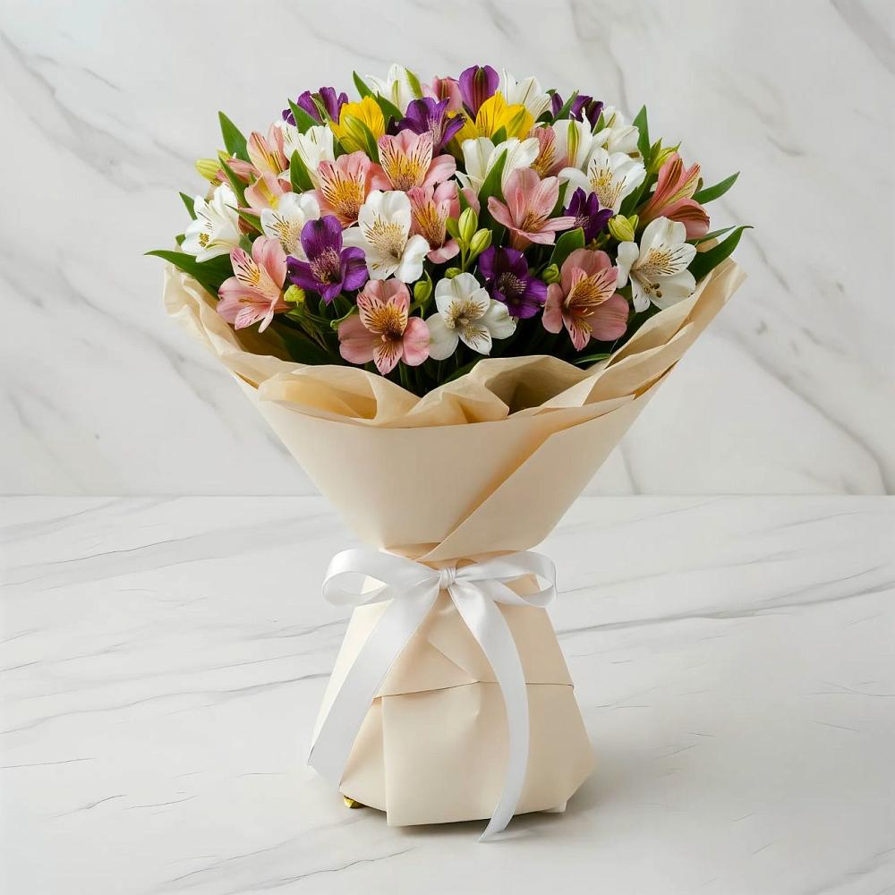 Букет цветов из: Альстромерии в Каменке Воронежской области