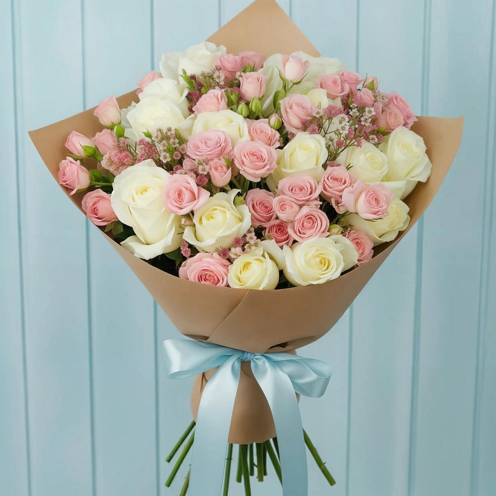 Букет цветов из: Розы в Каменке Воронежской области