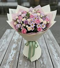 Букет цветов из:  Розы и Хризантемы в Каменке Воронежской области