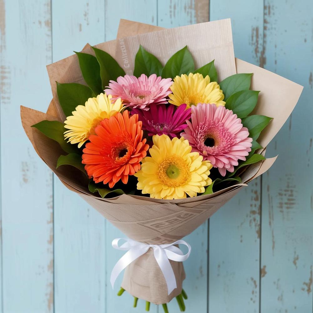 Букет цветов из: Герберы в Каменке Воронежской области
