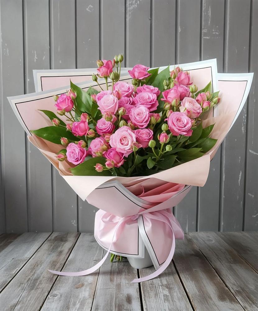 Букет Розовый кустик в Каменке Воронежской области