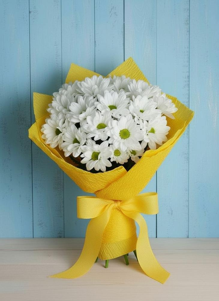 Букет цветов из: Хризантемы в Каменке Воронежской области