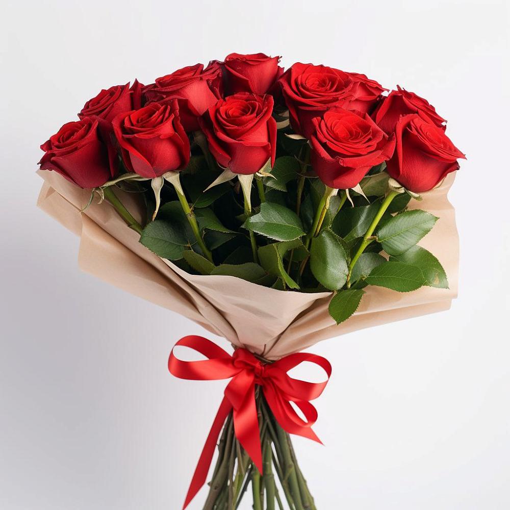 Букет 11 Красных роз Эдлесс Лав в Каменке Воронежской области